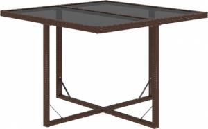 vidaXL vidaXL 9-cz. zestaw mebli ogrodowych z poduszkami, polirattan, brązowy 6