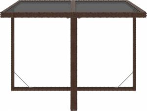 vidaXL vidaXL 9-cz. zestaw mebli ogrodowych z poduszkami, polirattan, brązowy 7