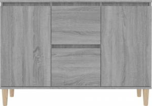 vidaXL vidaXL Komoda, szary dąb sonoma, 103,5x35x70 6