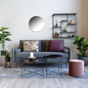 House Nordic Okrągłe lustro Daisy, mosiądz 6