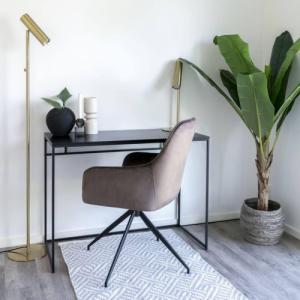 Biurko House Nordic Avery Czarne 100 cm x 45 cm 7