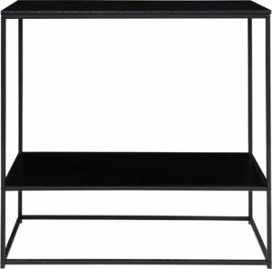 House Nordic House Nordic Stolik konsolowy z 2 półkami Avery, czarny 3