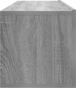 vidaXL vidaXL Ścienna szafka pod telewizor, przydymiony dąb, 100x30x30 cm 7