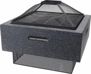 Palenisko ogrodowe ProGarden ProGarden Palenisko z kratką grillową, kwadratowe, 52,5x52,5x18,5 cm 2