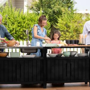 Keter Keter Wielofunkcyjny stolik do grillowania Unity Plus, drewnopodobny 5