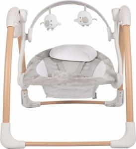 Bo Jungle Bo Jungle Przenośny bujaczek niemowlęcy Dolphy, naturalny i biały 5