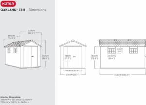 Keter Szopa ogrodowa Oakland 7511 8