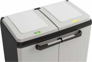 Keter Schowek do segregacji śmieci Split Basic, szaro-czarny, 85 cm 4