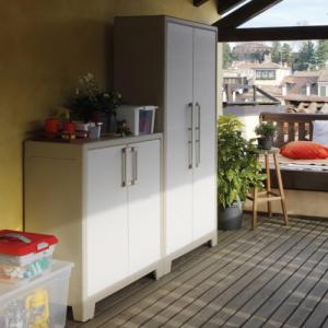 Szafa ogrodowa Keter Keter Szafka Gulliver, beżowo-brązowa, 100 cm 3