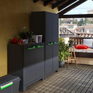 Szafa ogrodowa Keter Moby, grafitowa szarość, 100 cm 2