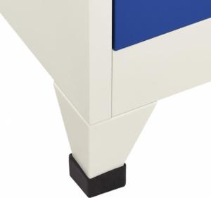 vidaXL vidaXL Szafka zamykana na klucz, szaro-niebieska 90x45x180 cm, stalowa 6