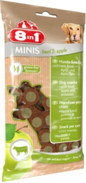 8in1 Przysmak 8in1 Minis beef and apple 100 g 1