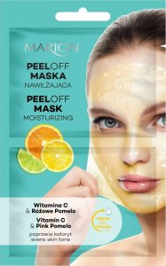 Marion Marion Maska do twarzy peel-off nawilżająca - Witamina C & Różowe Pomelo 18ml 1