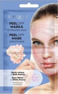 Marion Marion Maska do twarzy peel-off wygładzająca - Woda Różana & Białe Kwiaty 18ml 1