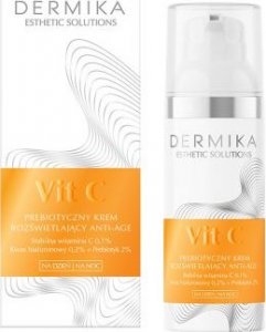 Dermika Esthetic Solutions Vit C Prebiotyczny Krem rozświetlający Anti-Age na dzień i noc 50ml 1