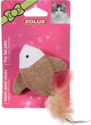 Zolux Zabawka dla kota - ryba z piórkiem 7.5 cm 2
