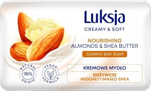 Sarantis Luksja Creamy & Soft Odżywcze Kremowe Mydło w kostce Migdały & Masło Shea 90g 1