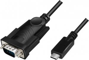 Kabel USB LogiLink USB-C - RS-232 1.2 m Czarny (AU0051A) 1
