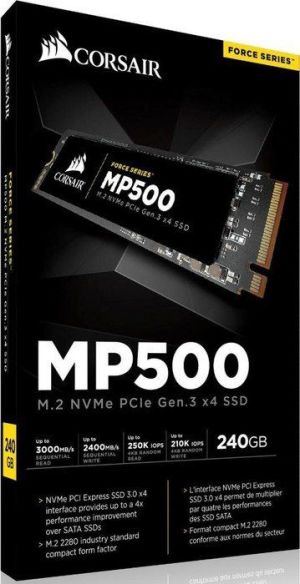 Dysk SSD Corsair 240 GB M.2 2280 PCI-E x4 Gen3 NVMe (CSSD-F240GBMP500) 11