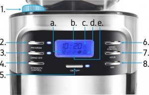 Ekspres przelewowy Yoer CMG01BK Czarno-srebrny 4