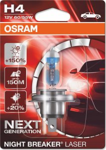 Osram Żarówka OSRAM H4 Night Breaker Laser +150% (1 sztuka) 1