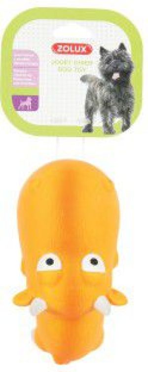 Zolux Zabawka lateksowa Żarłok 18 cm pomarańczowy 8