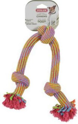 Zolux Zabawka sznurowa 3 węzły kolorowa 48 cm 1