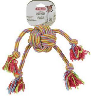 Zolux Zabawka sznurowa ośmiornica kolorowa 43 cm 1