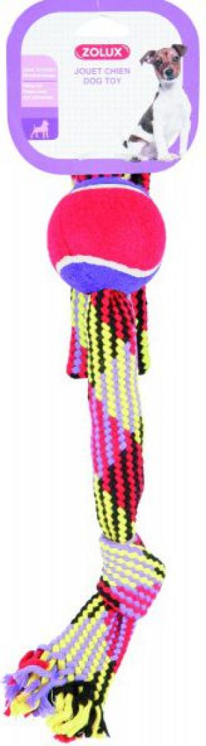 Zolux Zabawka ze sznura z piłką tenisową, lasso 55 cm 1