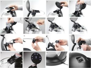 Tetra Cascade Globe White - Szklana kula z filtrem biała 6