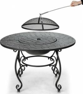 Palenisko ogrodowe Costway Palenisko ogrodowe okrągłe Grill 4w1 90 x 57 cm 1