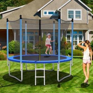 Trampolina ogrodowa Costway TW10045 z siatką wewnętrzną 8 FT 244 cm 2