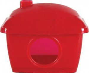 Zolux Domek plastikowy dla chomika 130x110x120 mm kol. czerwony 1