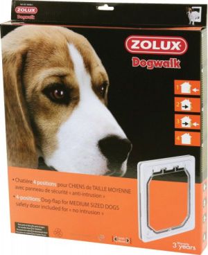 Zolux Drzwiczki 4-pozycyjne dla średnich psów - białe 1