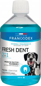 Francodex PL Fresh dent - płyn do higieny jamy ustnej dla psów i kotów 500 ml 1