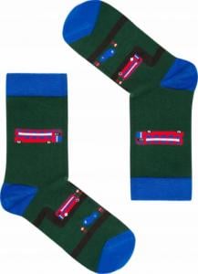 FAVES. Socks&Friends Śmieszne kolorowe skarpetki, AUTOBUSY dzieci 31-35 1
