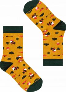 FAVES. Socks&Friends Śmieszne kolorowe skarpetki, KRASNALE dzieci 31-35 1
