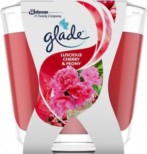 Glade (DE) Glade, Świeca zapachowa, Wiśnia i Piwonia, 70g  (PRODUKT Z NIEMIEC) 1