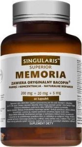 Singularis-Herbs Singularis Superior Memoria pamięć i koncentracja 60 kapsułek - Długi termin ważności! 1