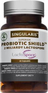 Singularis-Herbs Singularis, Probiotic Shield 2 mld Lactospore, 60 kapsułek - Długi termin ważności! 1