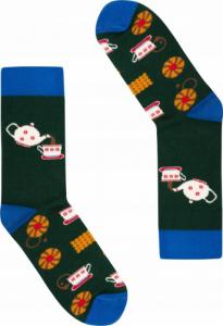 FAVES. Socks&Friends Śmieszne kolorowe skarpetki, HERBATA 36-41 1