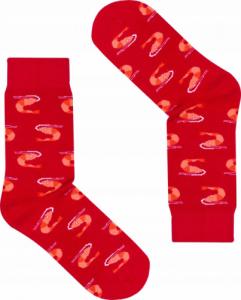 FAVES. Socks&Friends Śmieszne kolorowe skarpetki, KREWETKI 36-41 1