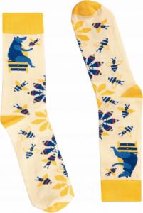 FAVES. Socks&Friends Śmieszne kolorowe skarpetki, PSZCZOŁY 36-41 1