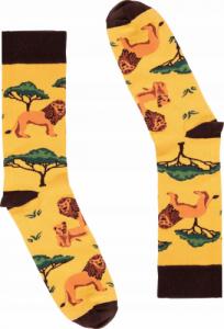 FAVES. Socks&Friends Śmieszne kolorowe skarpetki, LWY 42-46 1