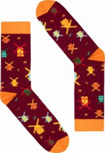 FAVES. Socks&Friends Śmieszne kolorowe skarpetki, WIATRAKI 42-46 1