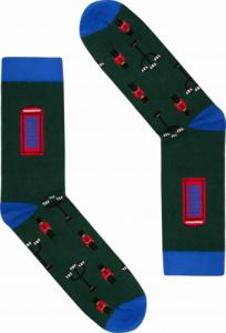 FAVES. Socks&Friends Śmieszne kolorowe skarpetki,ANGIELSKIE BUDKI 42-46 1
