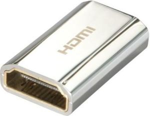 Adapter AV Lindy HDMI - HDMI srebrny (41509) 1