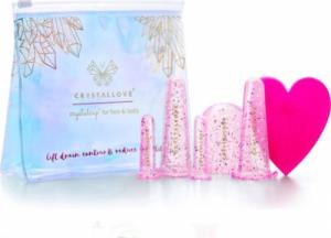 Masażer Crystallove CRYSTALLOVE Bańki silikonowe do masażu twarzy i ciała Rose 1