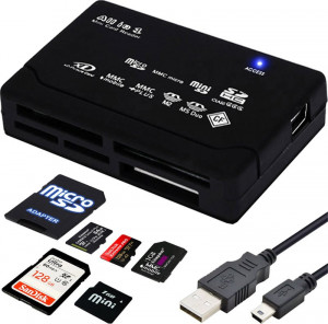Czytnik Retoo CZYTNIK KART PAMIĘCI MICRO SD USB USB-C SDHC CF SM 1