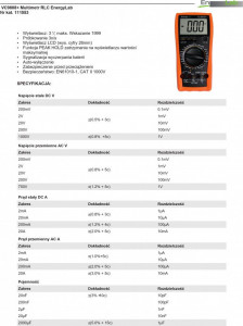 EnergyLab Multimetr precyzyjny RLC - VC9808+ EnergyLab 4